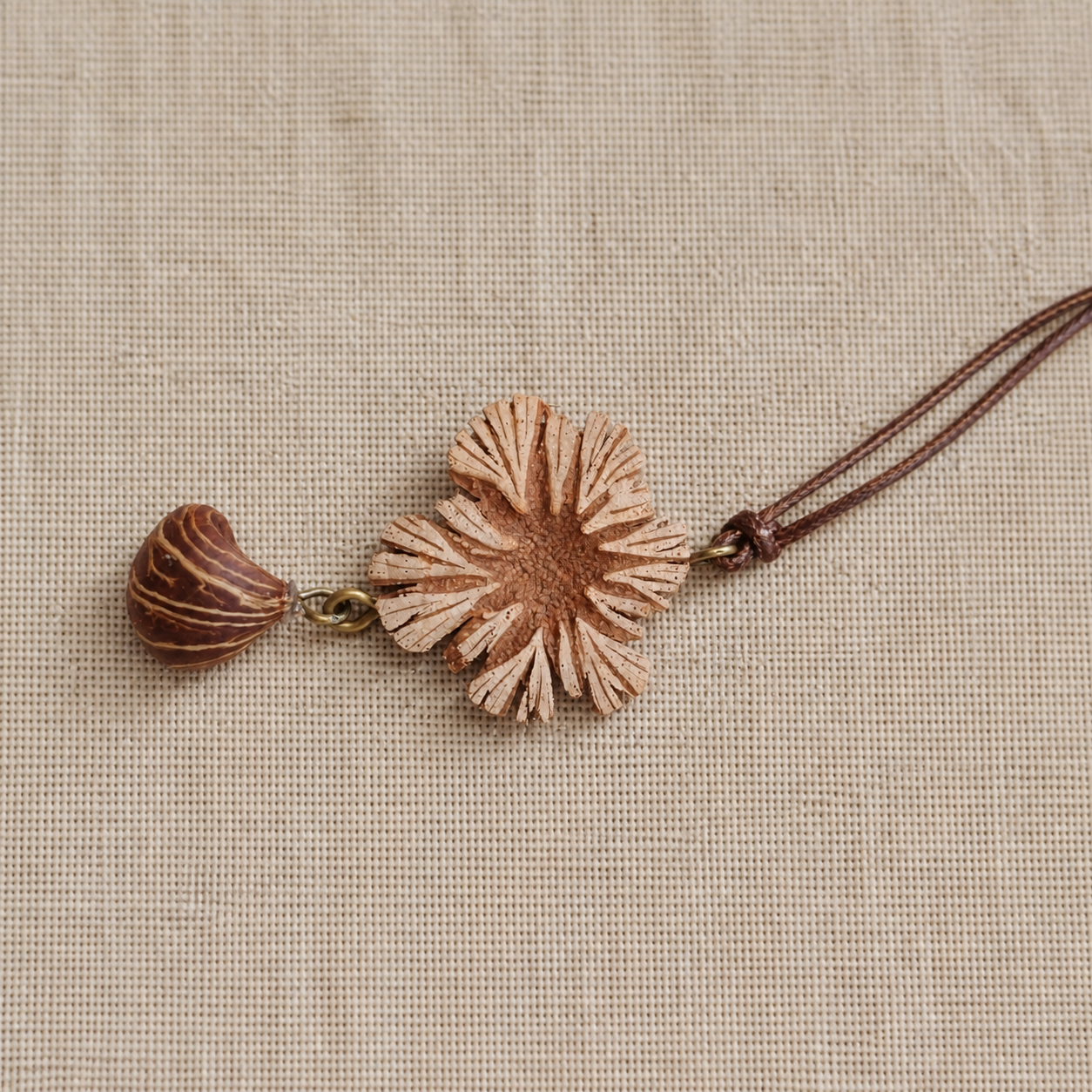 Horizontal Floral Pod Pendant