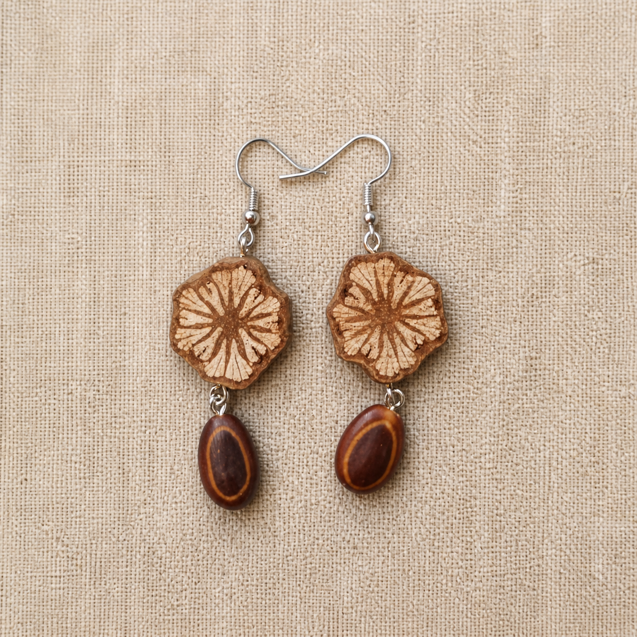 Patterned Pod Earrings